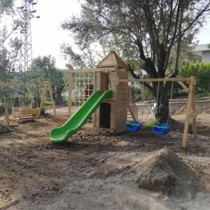 Ahşap Oyun Parkı Tırmanma Kulesi KD-443