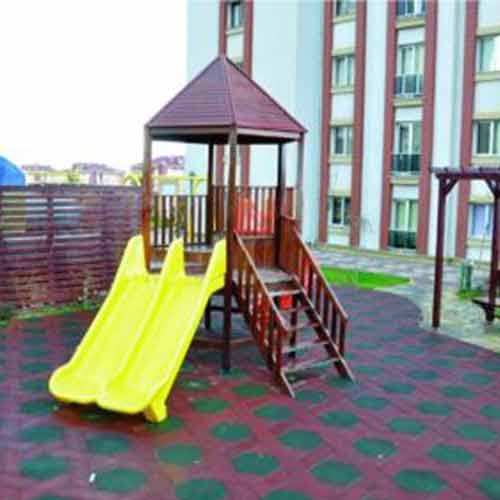 Çift Kaydıraklı Ahşap Park KD-706