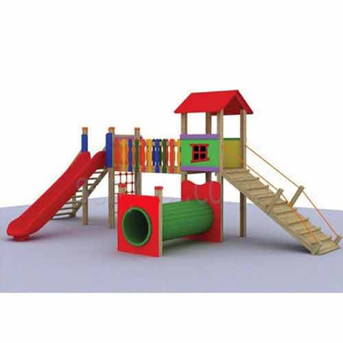 Kırmızı Ahşap Oyun Parkı KO2161