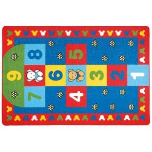 Seksek Halısı 133x190 Kırmızı Bukle 5 mm KO2952