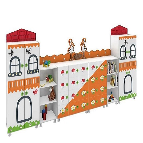 LEYLEK FİGÜRLÜ DOLAP SETİ 380*35*180  KO-3252